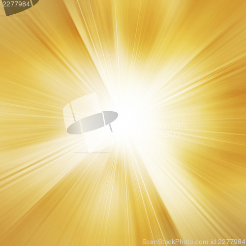 Image of Sunspot with rays. Abstract background