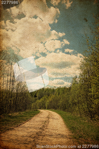 Image of Grunge rural road