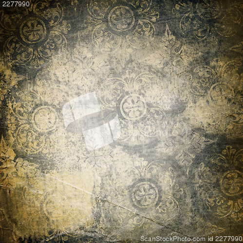 Image of Grunge background with ornament.