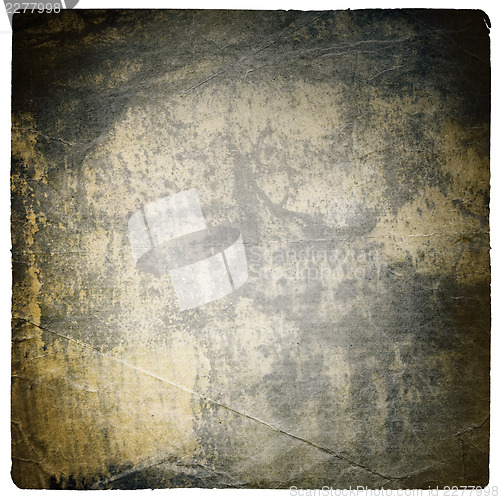 Image of Vintage background in cold gamut. With isolated torn edges.