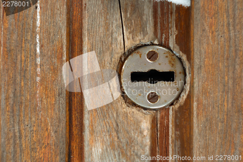 Image of Rusty keyhole