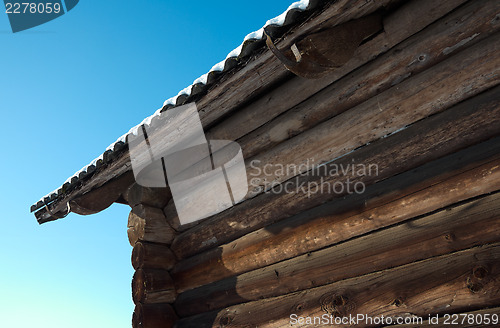 Image of Slate roof of rural house