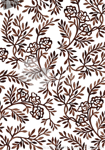 Image of Hand-drawing floral ornament