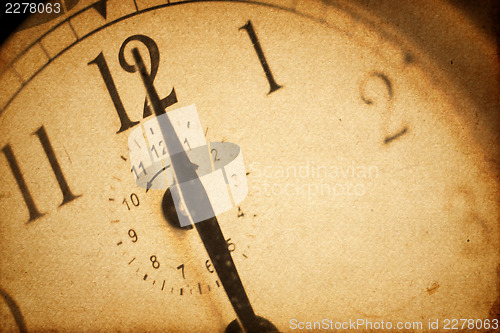 Image of Vintage clockface background