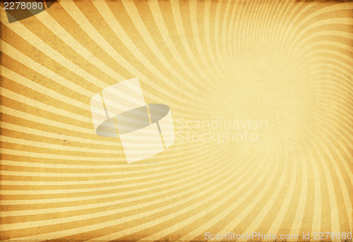 Image of Sunburst retro texture on old paper.