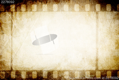 Image of Old filmstrip. Classic vintage background.