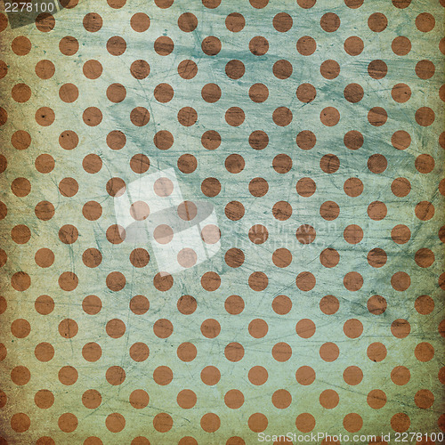 Image of Blue polka dot grunge background