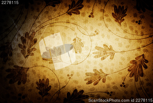 Image of Vintage background with floral patterns.