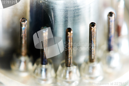 Image of Vintage cathode ray tube, macro, shallow depth of field.