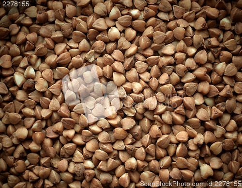 Image of Buckwheat texture background closeup.