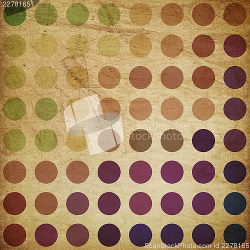 Image of Retro colorful circles background