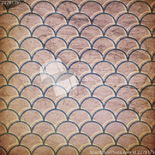 Image of Grunge swirl rays retro background