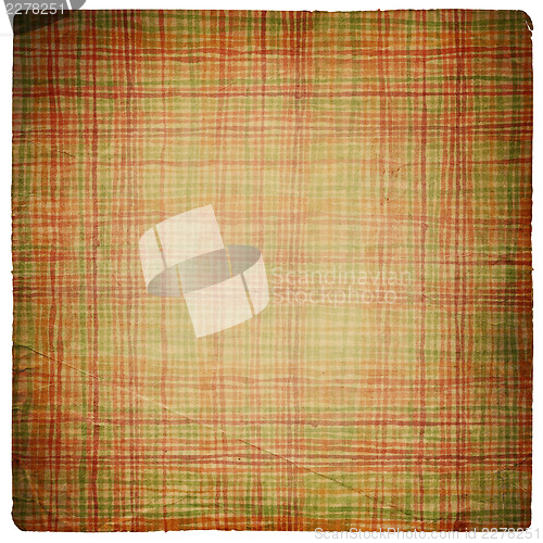 Image of Vintage paper sheet with tiled pattern. Isolated on white.