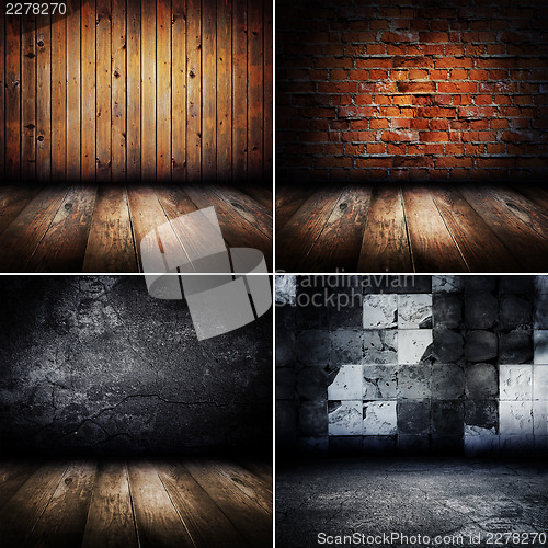 Image of Vintage room interior collection.