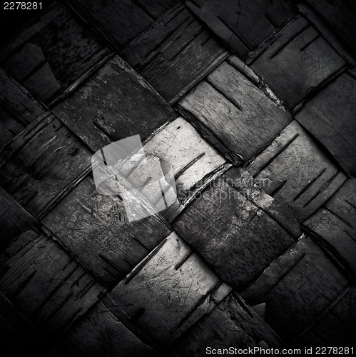 Image of Texture of woven birch bark (the traditional Russian plaiting ba