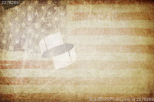 Image of Grunge american flag background. Perfect for text placing.