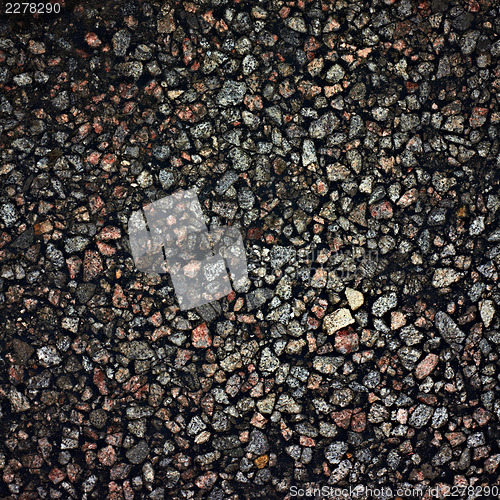 Image of Old road closeup. Asphalt texture.