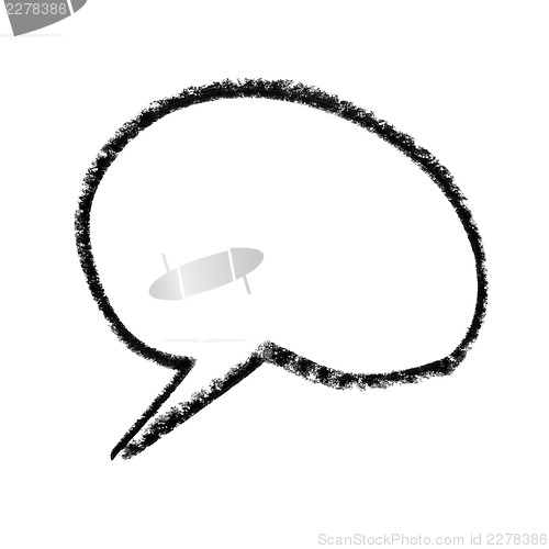 Image of Painted Speech Bubble Outline.