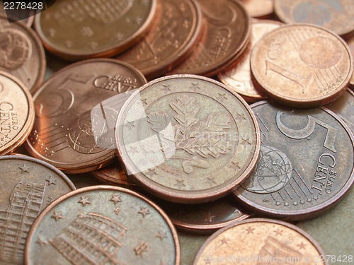 Image of Euro coins background