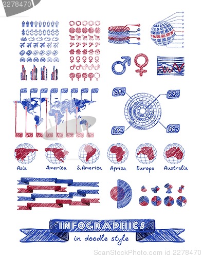 Image of Infographics in doodle style