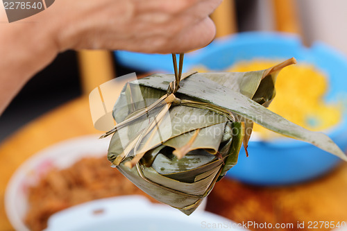 Image of Rice dumpling close up