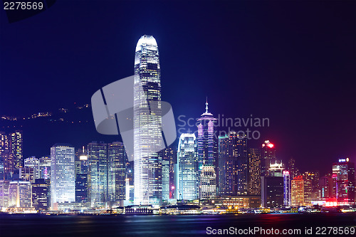 Image of Hong Kong city at night 