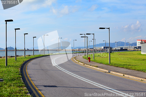 Image of Empty asphalt road 