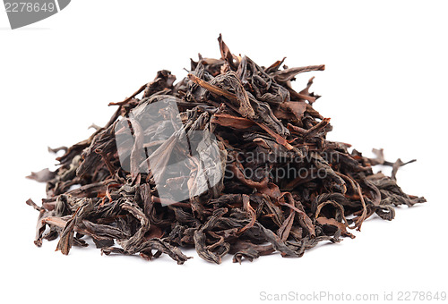 Image of Chinese black tea isolated on white background