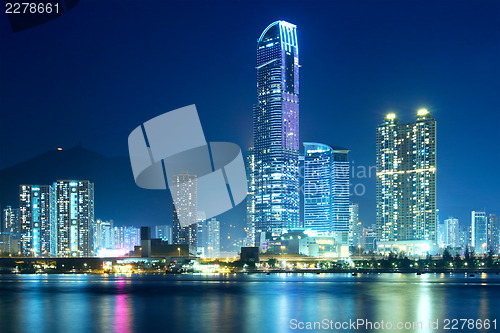 Image of Tsuen Wan in Hong Kong at night