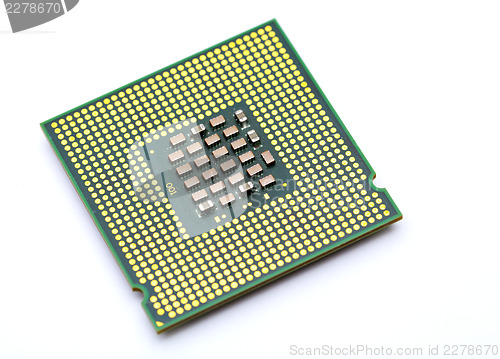 Image of CPU isolated on white background 