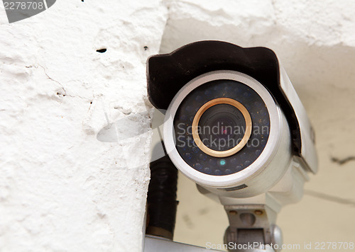 Image of Wall mounted surveillance camera