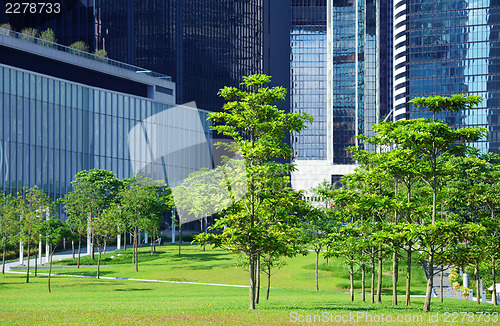 Image of Green area and trees in CBD