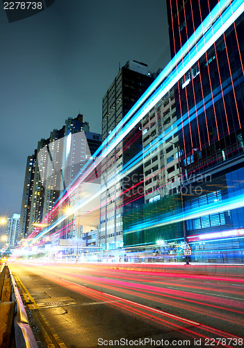 Image of Traffic trail at night 