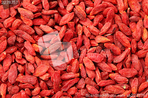 Image of Dried wolfberry fruit background