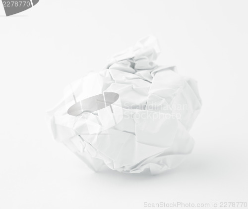 Image of Crumpled paper ball