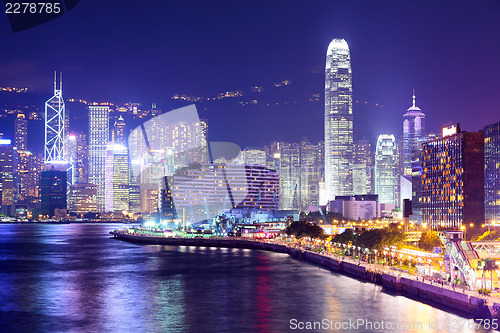 Image of Hong Kong city at night 