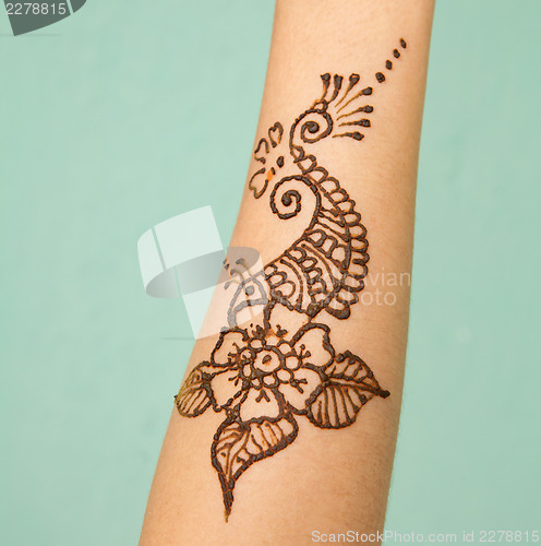 Image of India henna on hand