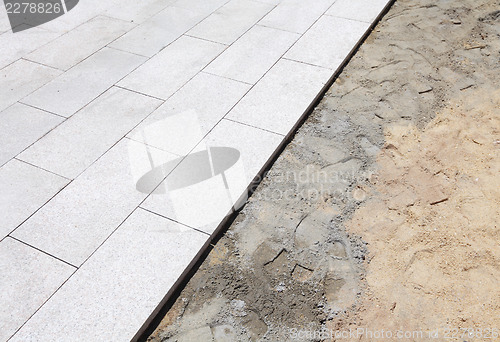 Image of Unfinished outdoor paving stone