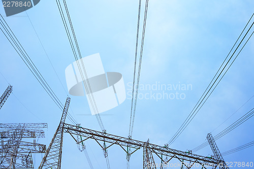 Image of Transmitting cable of Power tower 