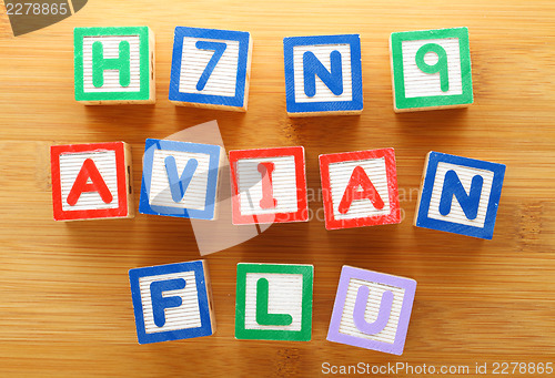 Image of H7N9 avian flu toy block