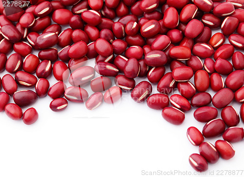 Image of Red Bean on white background