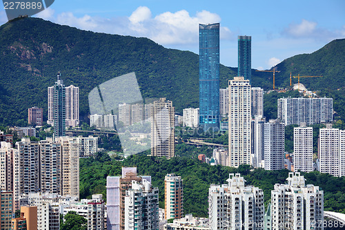 Image of Building on mountain in Hong Kong