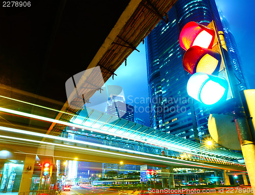 Image of Traffic light in the city