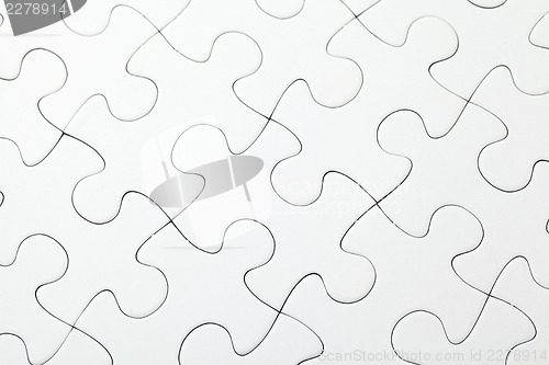 Image of Part of completed white puzzle