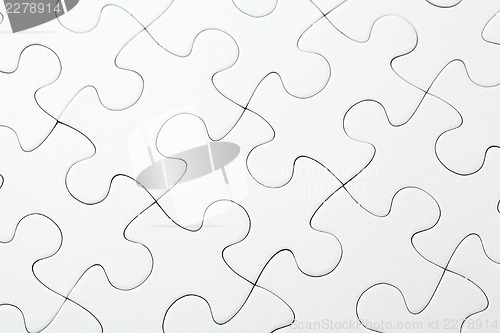 Image of Part of completed white puzzle