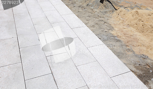 Image of Unfinished outdoor paving stone