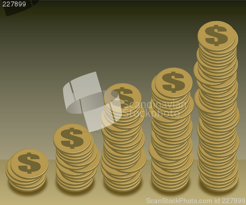 Image of coins graph dollar