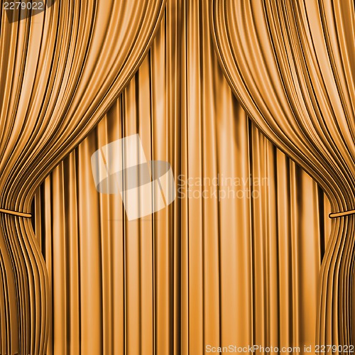 Image of Gold curtain