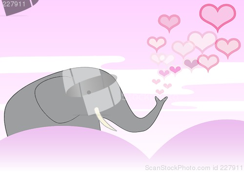 Image of An Elephant in Love