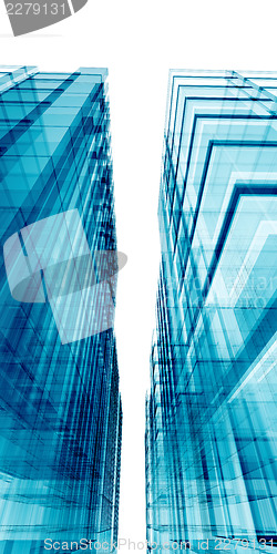 Image of Blue skyscrapers
